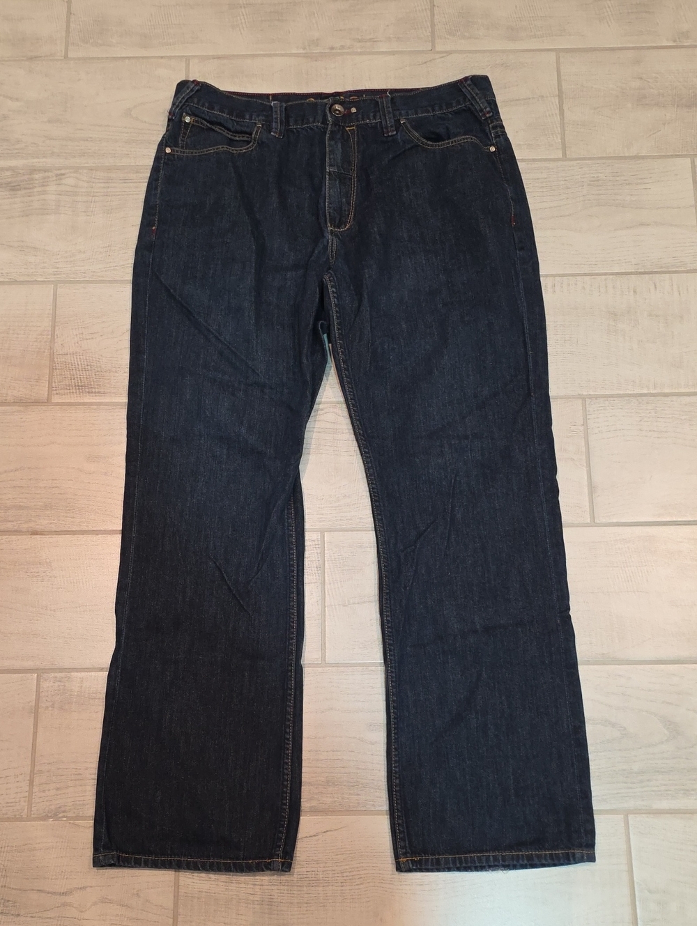 Coogi Jeans Men's Size  38X34 Blue Relaxed Distressed Cuffs